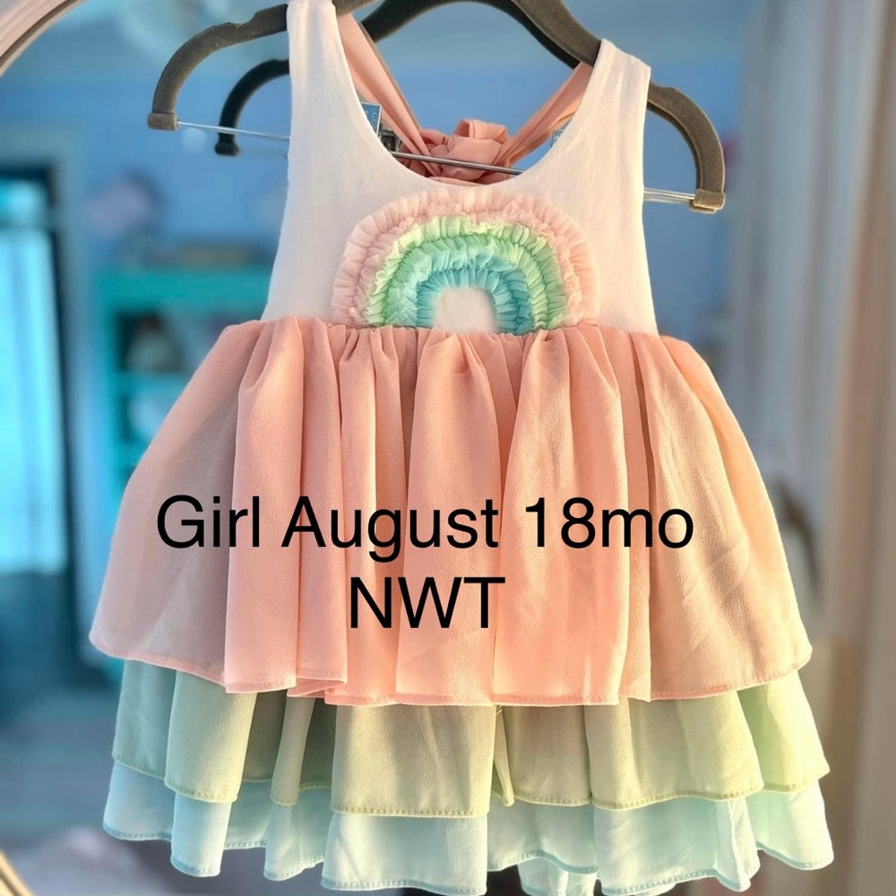 Pastel Rainbow Kids Dress